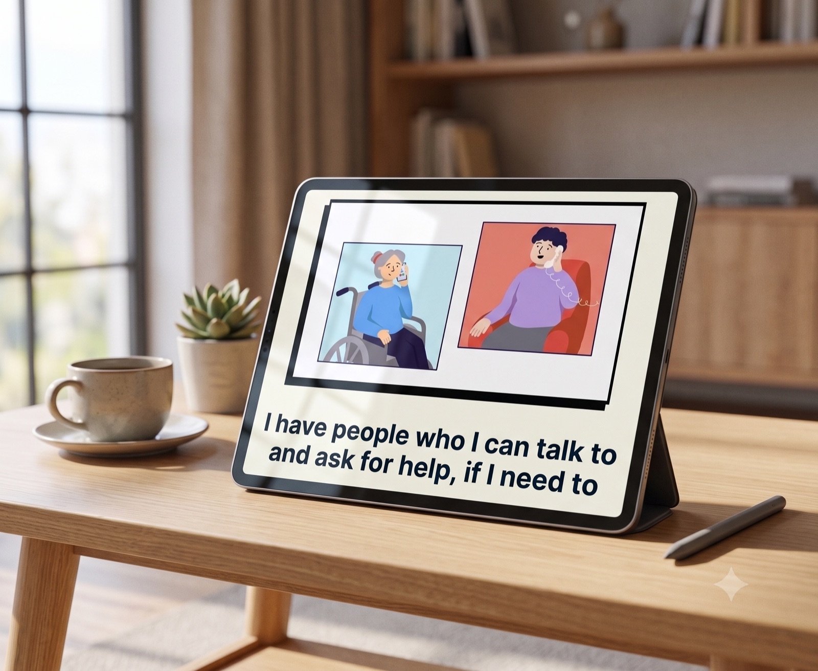 A clinical research app running on a tablet