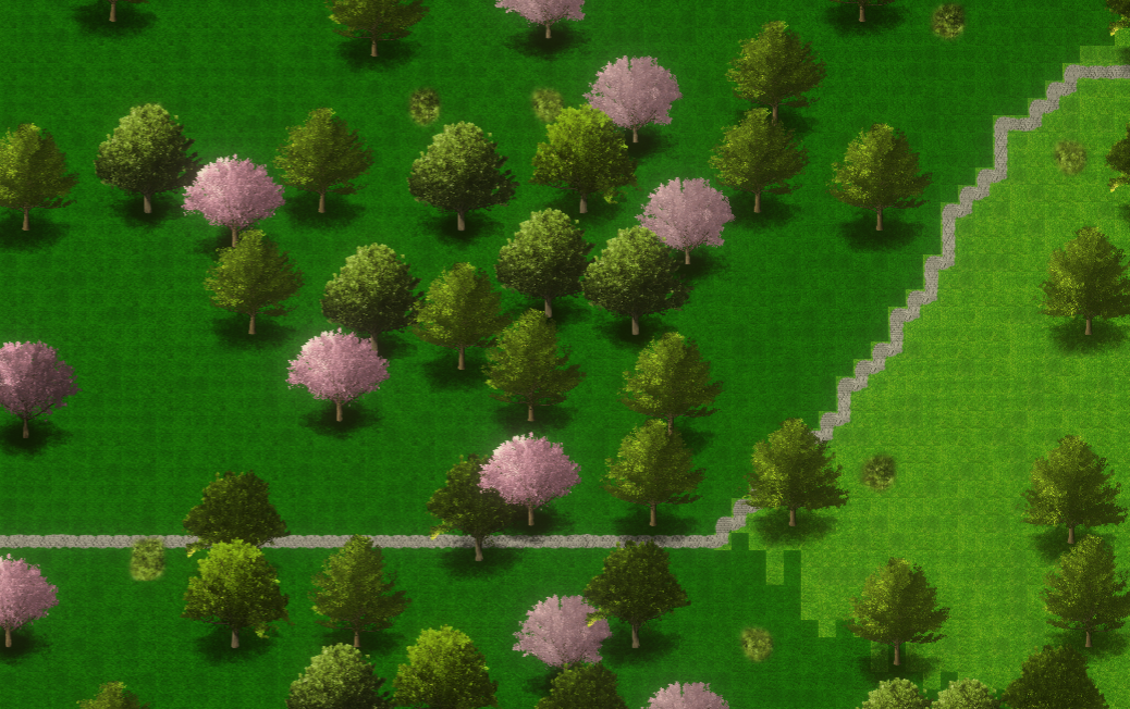 A path through a forest